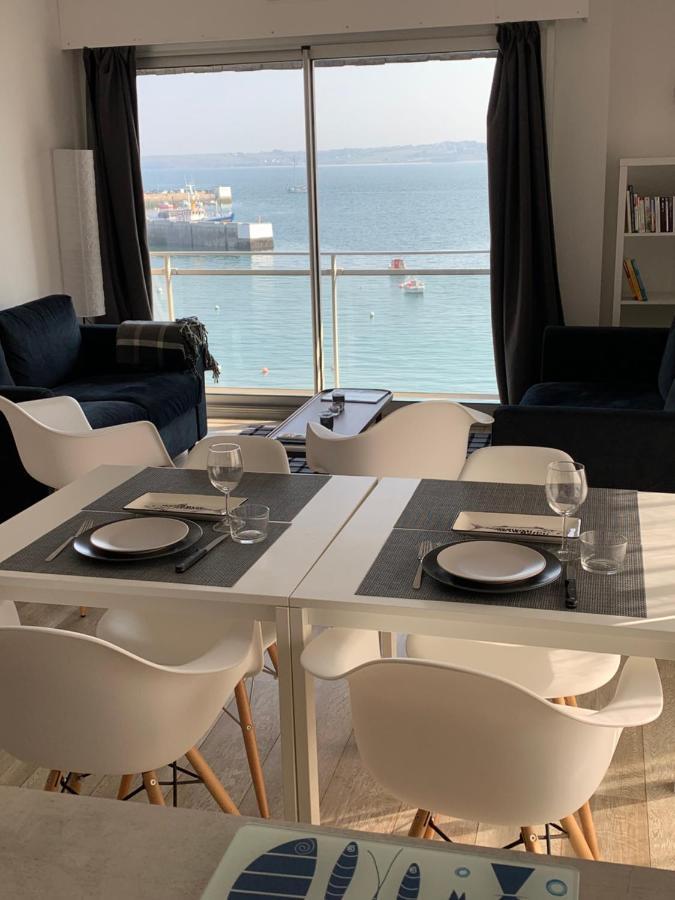 Appartement Design VIII - Port Rosmeur - Sublime Vue Mer Дуарнене Екстериор снимка