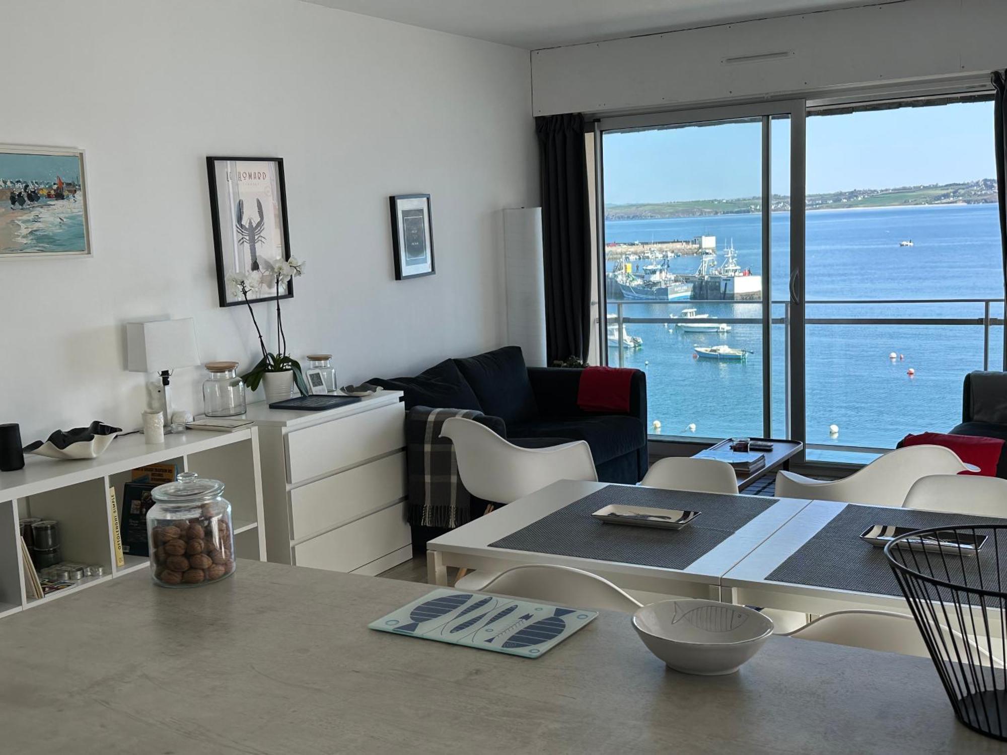 Appartement Design VIII - Port Rosmeur - Sublime Vue Mer Дуарнене Екстериор снимка