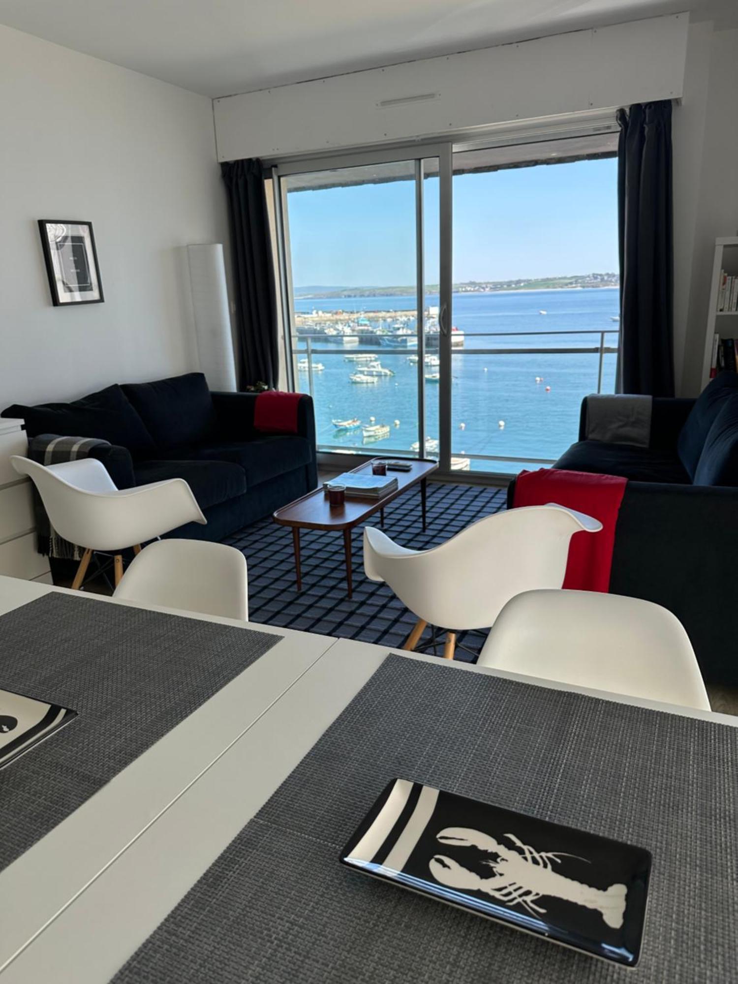 Appartement Design VIII - Port Rosmeur - Sublime Vue Mer Дуарнене Екстериор снимка